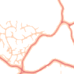 Daytime road noise heatmap for CW8 2UW