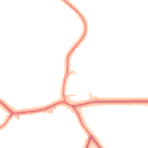 Daytime road noise heatmap for CW8 2WB