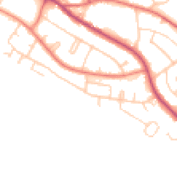 Daytime road noise heatmap for CW8 3DY