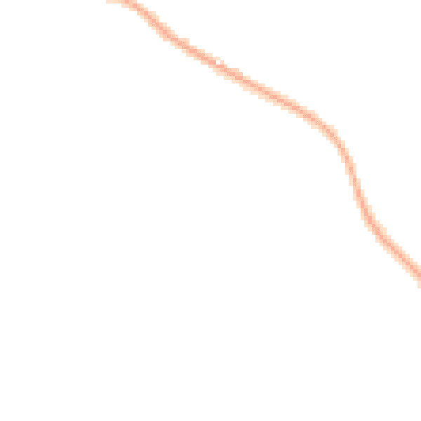 Night-time road noise heatmap for CW8 3DY
