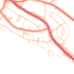 Daytime road noise heatmap for CW8 3EL