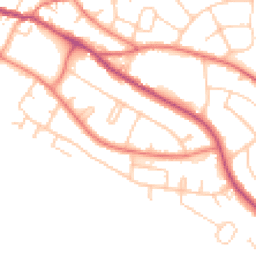 Daytime road noise heatmap for CW8 3JB