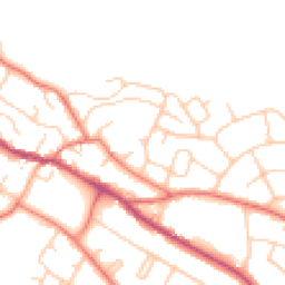 Daytime road noise heatmap for CW8 3PS