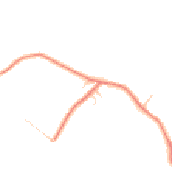 Daytime road noise heatmap for CW8 3QR