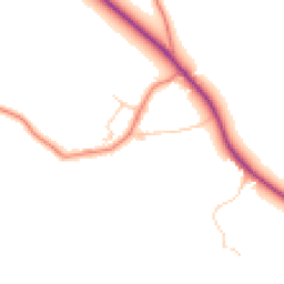 Daytime road noise heatmap for CW8 4GA