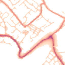 Daytime road noise heatmap for CW8 4LE