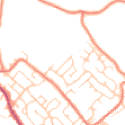 Daytime road noise heatmap for CW8 4LX