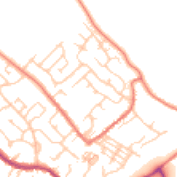 Daytime road noise heatmap for CW8 4NJ