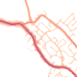 Daytime road noise heatmap for CW8 4PR