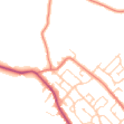 Daytime road noise heatmap for CW8 4QE