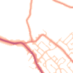 Daytime road noise heatmap for CW8 4QF