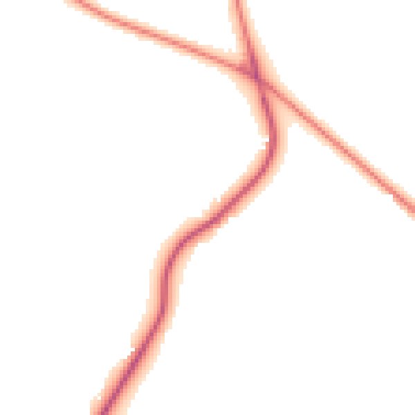 Night-time road noise heatmap for CW8 4QZ
