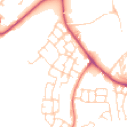 Daytime road noise heatmap for CW8 4UB