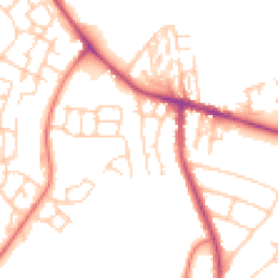 Daytime road noise heatmap for CW8 4XS