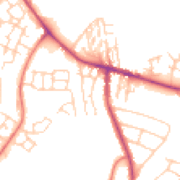 Daytime road noise heatmap for CW8 4XU