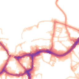 Daytime road noise heatmap for CW9 5DP