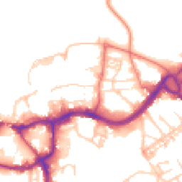 Daytime road noise heatmap for CW9 5DY