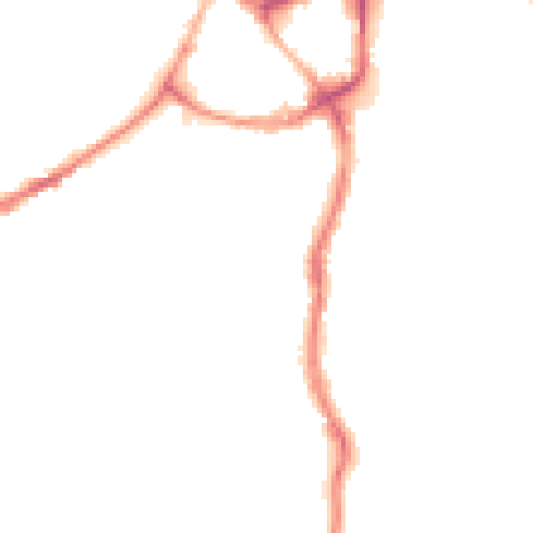 Night-time road noise heatmap for CW9 5HJ