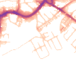Daytime road noise heatmap for CW9 5PF