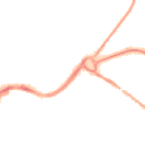 Night-time road noise heatmap for CW9 5QX