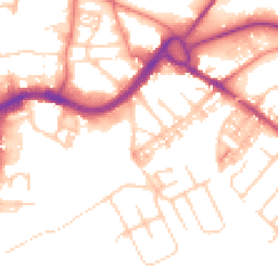 Daytime road noise heatmap for CW9 5RS