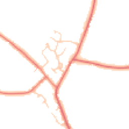 Daytime road noise heatmap for CW9 6BB
