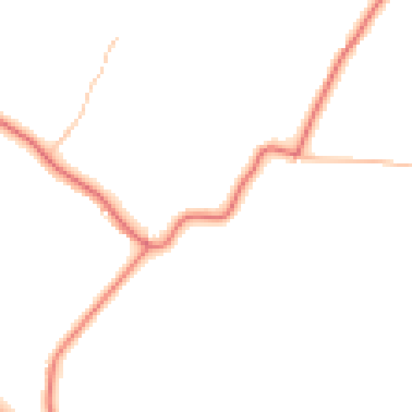 Daytime road noise heatmap for CW9 6BP