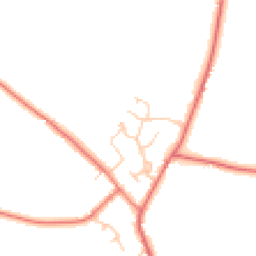 Daytime road noise heatmap for CW9 6BX