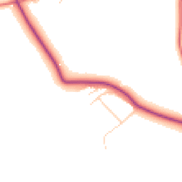 Daytime road noise heatmap for CW9 6DR