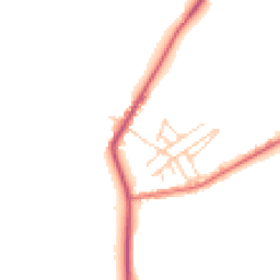 Daytime road noise heatmap for CW9 6ET