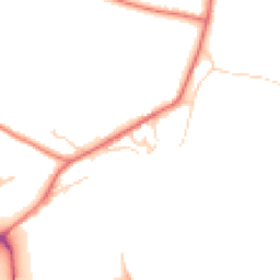 Daytime road noise heatmap for CW9 6FA