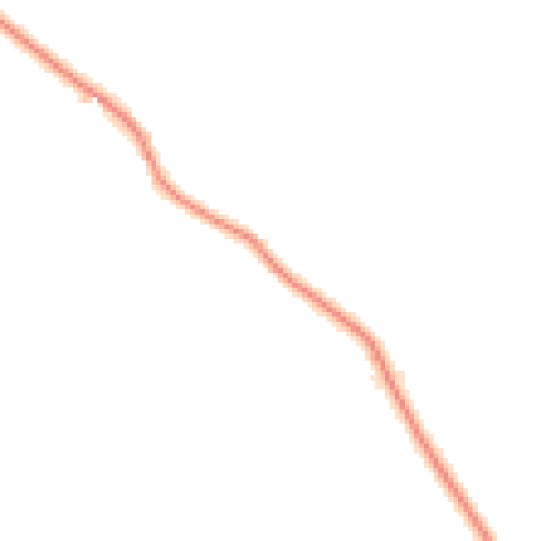 Night-time road noise heatmap for CW9 6HB