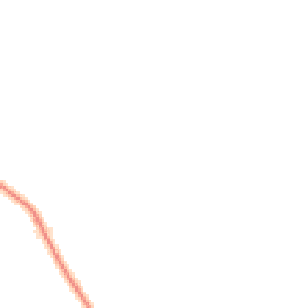 Night-time road noise heatmap for CW9 6HJ
