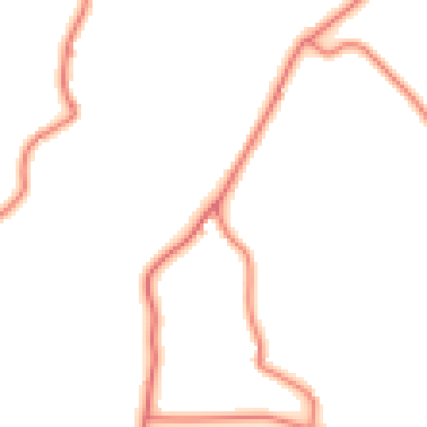 Daytime road noise heatmap for CW9 6JP
