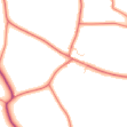 Daytime road noise heatmap for CW9 6LB
