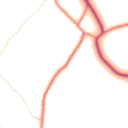 Daytime road noise heatmap for CW9 6LD