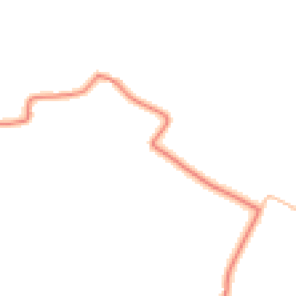 Daytime road noise heatmap for CW9 6NX