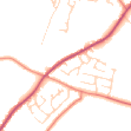Daytime road noise heatmap for CW9 6PJ