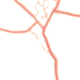 Daytime road noise heatmap for CW9 6QQ