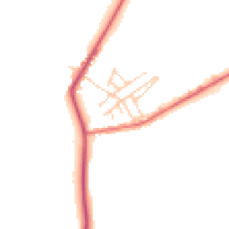 Daytime road noise heatmap for CW9 6QS