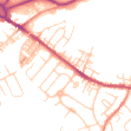 Daytime road noise heatmap for CW9 7BF