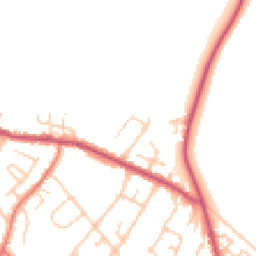 Daytime road noise heatmap for CW9 7DZ