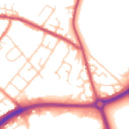 Daytime road noise heatmap for CW9 7EQ