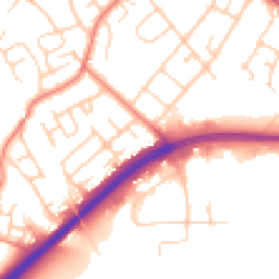 Daytime road noise heatmap for CW9 7LH