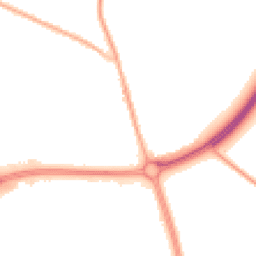 Night-time road noise heatmap for CW9 7RN