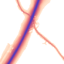 Daytime road noise heatmap for CW9 7SP