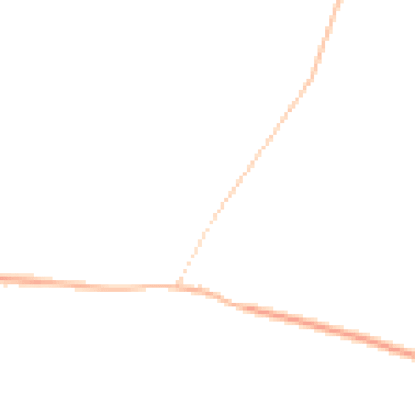 Night-time road noise heatmap for CW9 7TB