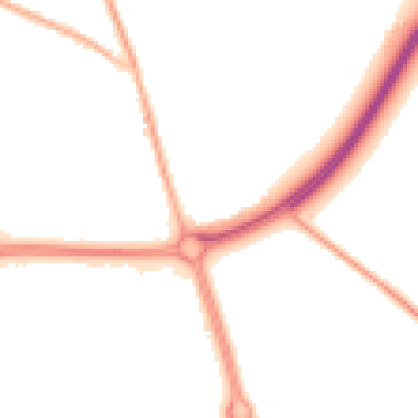 Night-time road noise heatmap for CW9 7XS