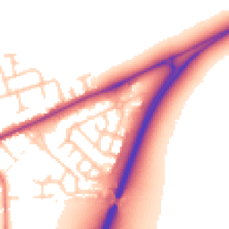 Daytime road noise heatmap for CW9 7YF