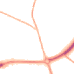 Night-time road noise heatmap for CW9 7YT